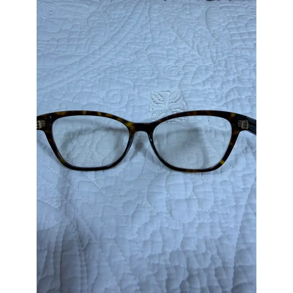 Versace Brown Tortoise Shell Eyeglass Frames Designer Optical Glasses Italy Lux